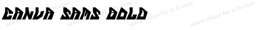 Canva Sams Bold字体转换